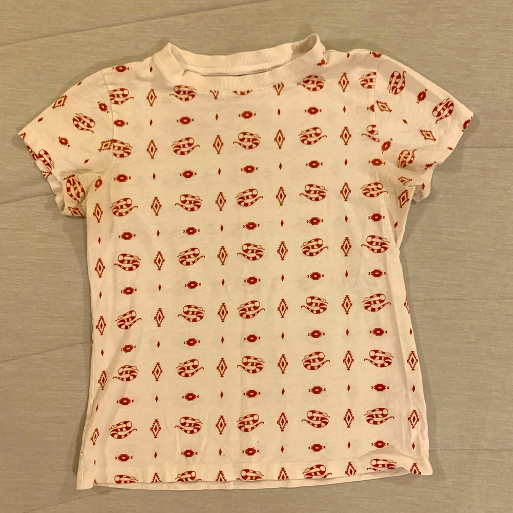 EUC Women’s XS southwestern snakes babytee by Shyanne